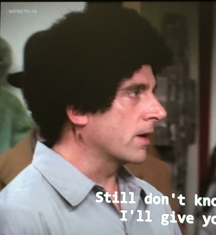 In The Episode “Costume Contest” Of The Office. Michael Has Some Black Paint On His Neck When He Dressed Up As Darryl. This Implies That He Attempted To Paint His Face Black, But Then Decided Not To. Which Was Definitely The Right Choice