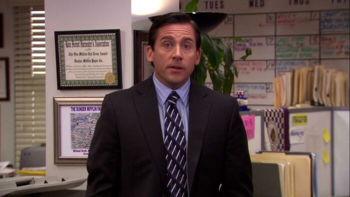 In The Office, Dunder Mifflin Has Been Given The One Million Cut Trees Award By The Rain Forest Harvester’s Association