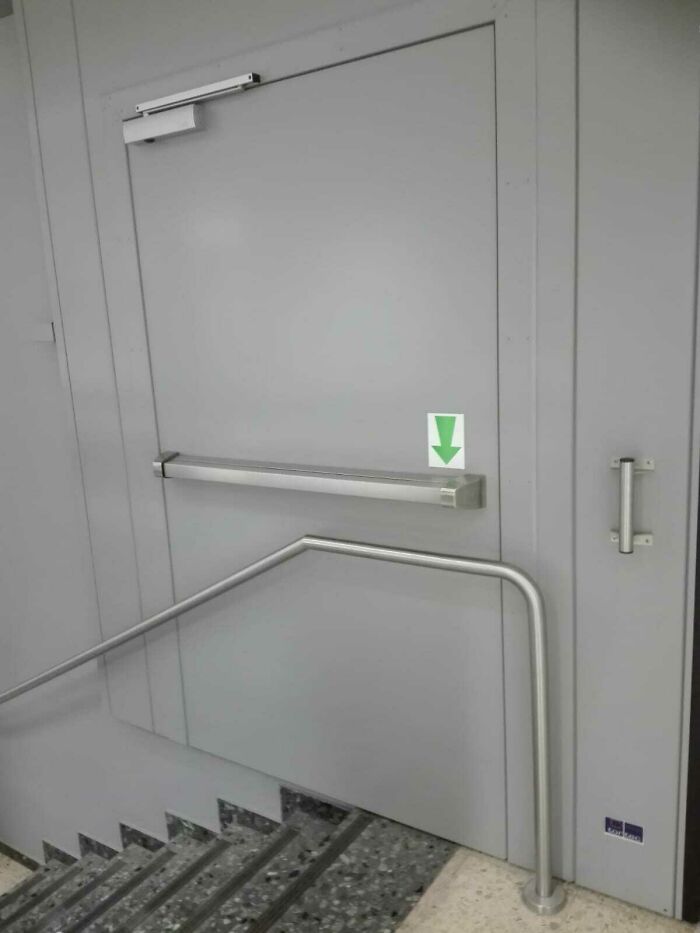 Found This Interestingly Placed Emergency Exit