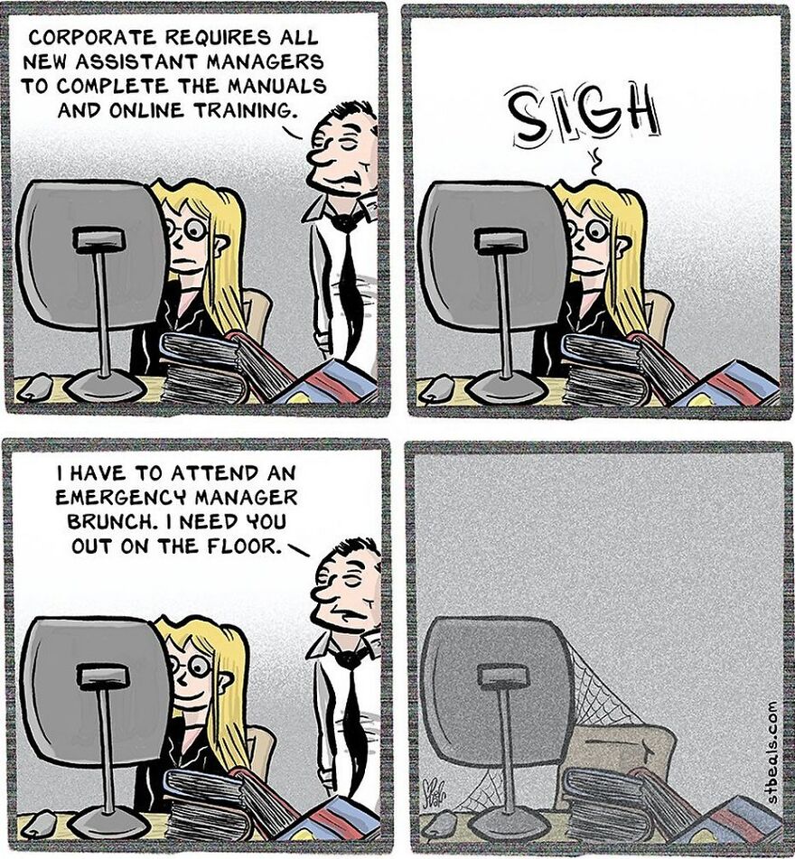 Artist’s New Funny Comics That Focus Attention On Everyday Conversations And A Job In Retail