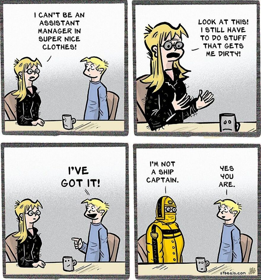 Artist’s New Funny Comics That Focus Attention On Everyday Conversations And A Job In Retail