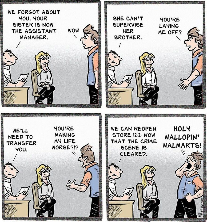 Artist’s New Funny Comics That Focus Attention On Everyday Conversations And A Job In Retail