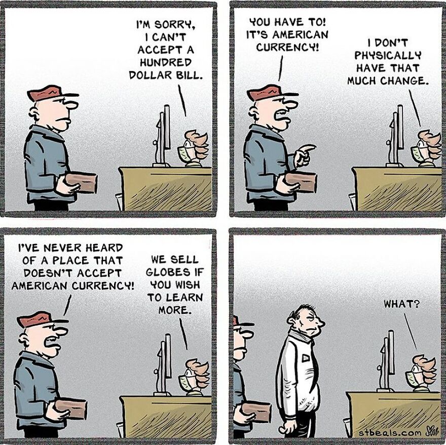 Artist’s New Funny Comics That Focus Attention On Everyday Conversations And A Job In Retail