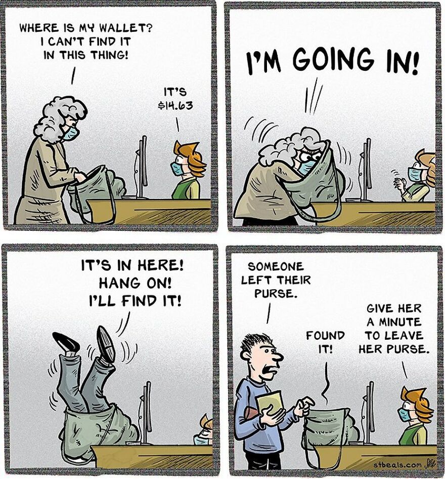 Artist’s New Funny Comics That Focus Attention On Everyday Conversations And A Job In Retail