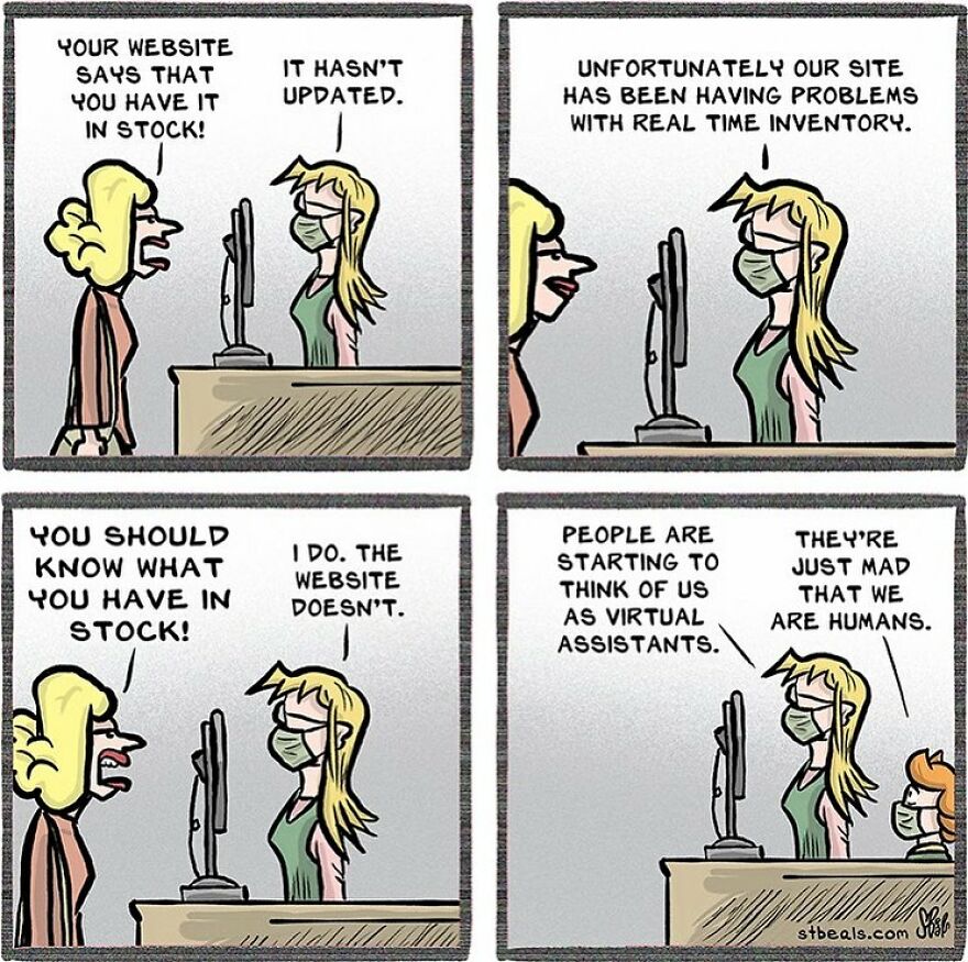 Artist’s New Funny Comics That Focus Attention On Everyday Conversations And A Job In Retail