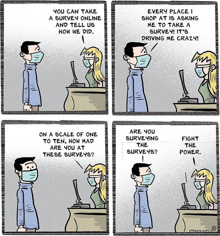 Artist’s New Funny Comics That Focus Attention On Everyday Conversations And A Job In Retail