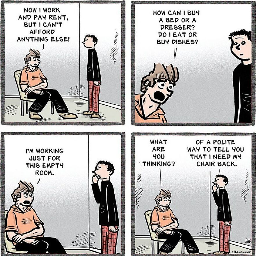 Artist’s New Funny Comics That Focus Attention On Everyday Conversations And A Job In Retail