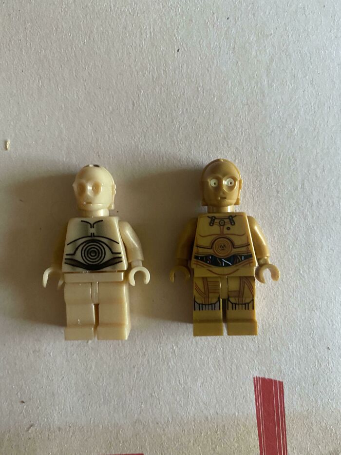 LEGO C3PO From 2000 Compared To The Detail Of One From 2020