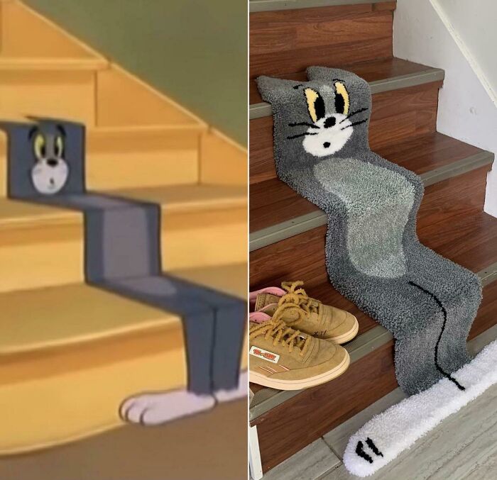 This Rug, Based On A Scene From The Classic Cartoon Tom And Jerry