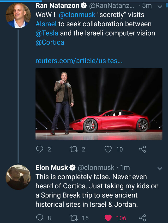 Elon Musk Calls Out Fake News