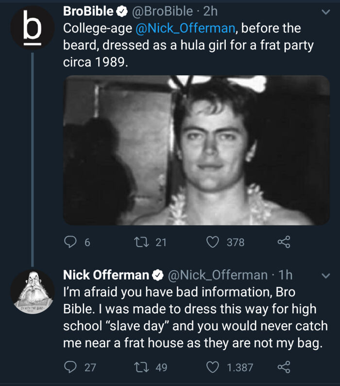 Nick Offerman Calls Out 'Brobible'