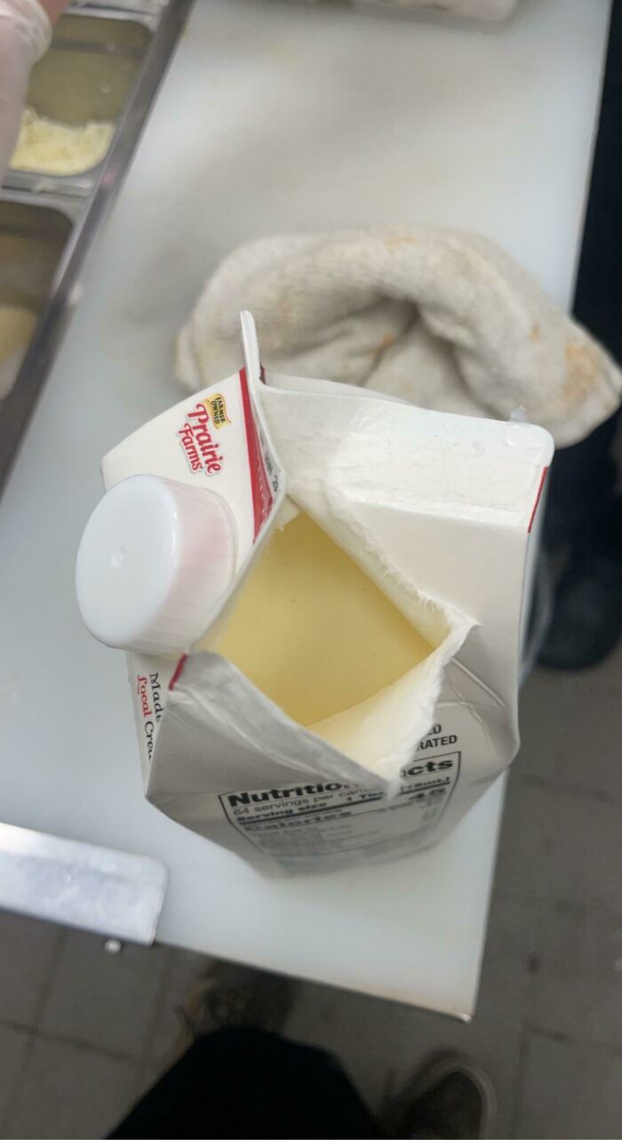 The Way My Manager Opens The Milk Cartons