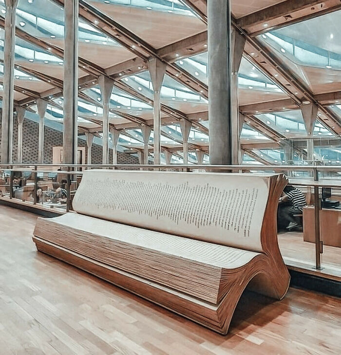 A Bench In The Library Of Alexandria, Egypt.