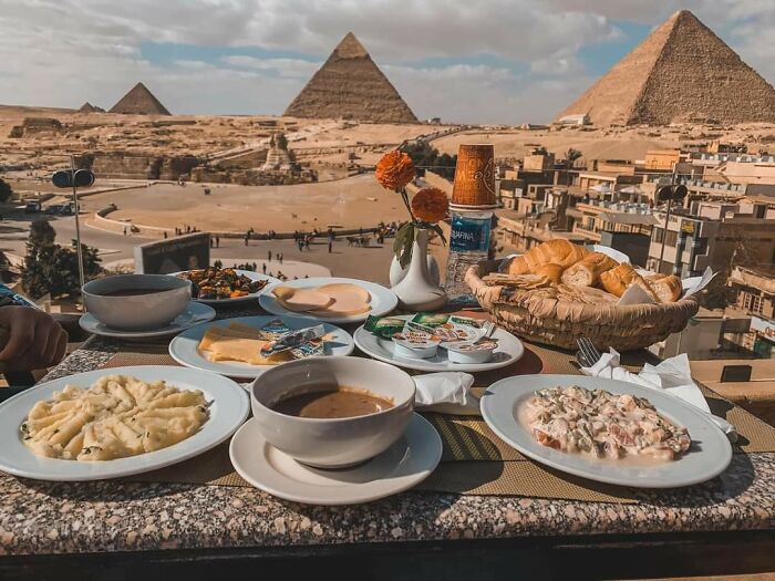Breakfast On The Best View In Dear Egypt ❤️