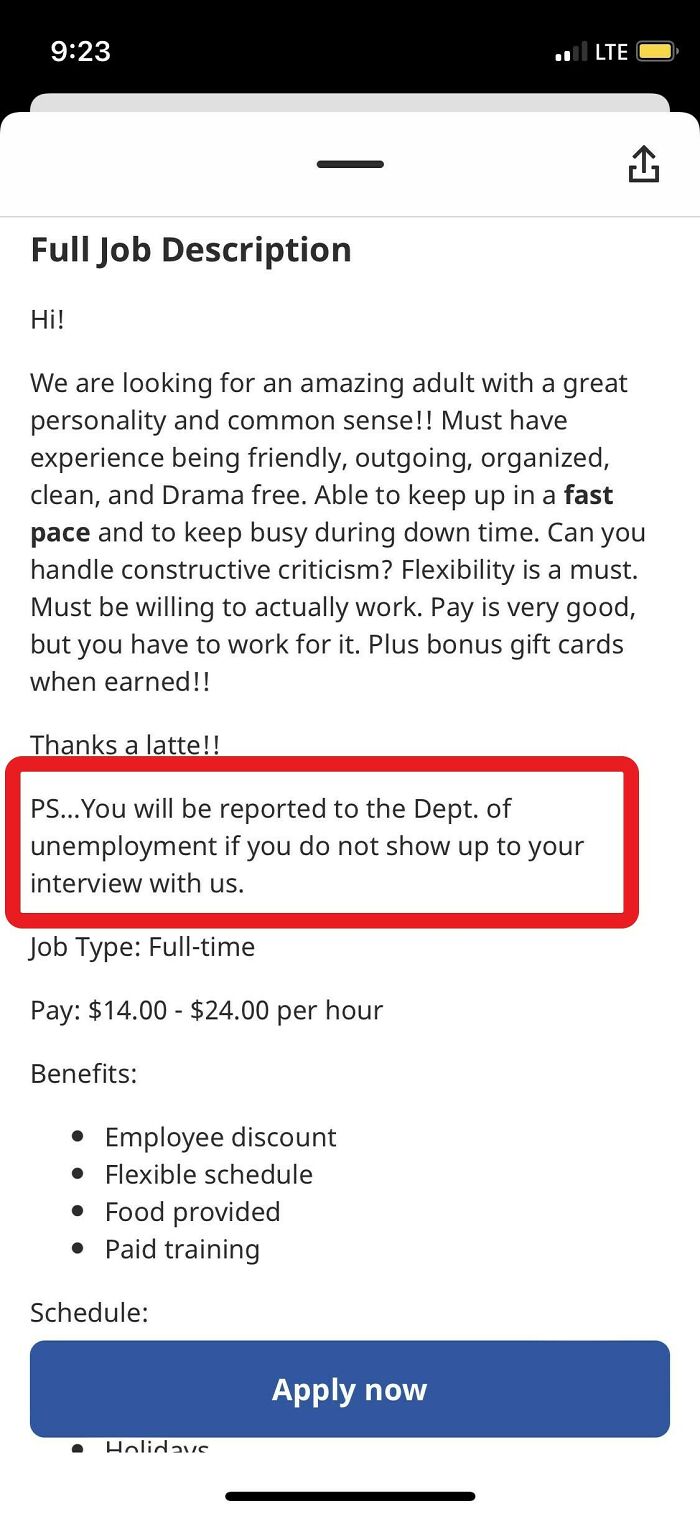 Karen Wrote This Job Ad