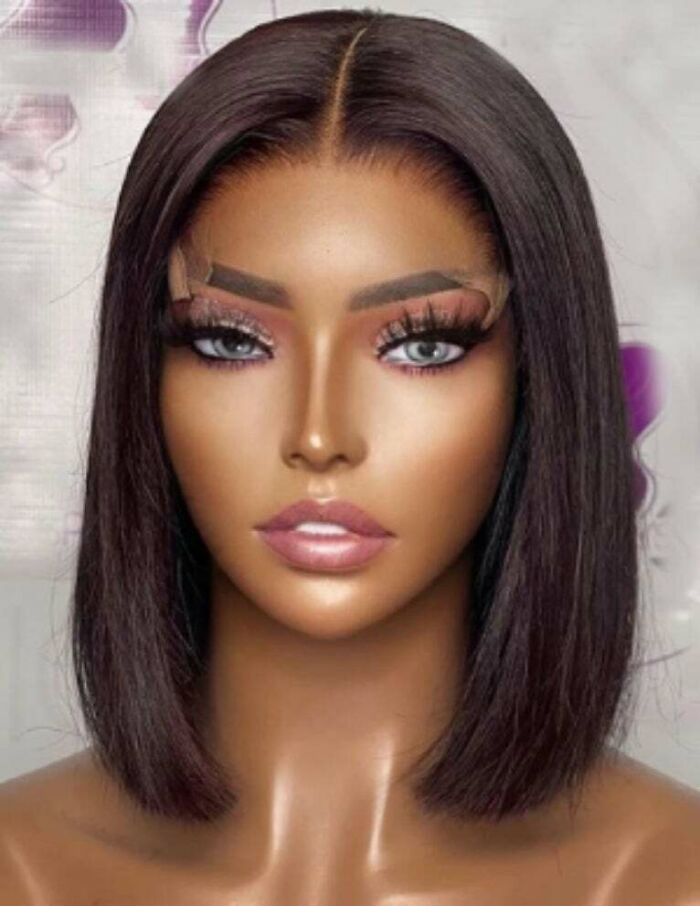 You Know What's Bizarre.. I Opened This Ad Listing For A Wig And Thought It Was A Person With A Really Bad Photoshop Job, But It's Actually A Badly Photoshopped Mannequin. Even They Aren't Safe Anymore