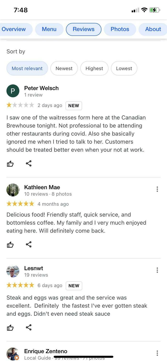 "Your Employees Won't F**k Me 1/5 Stars"