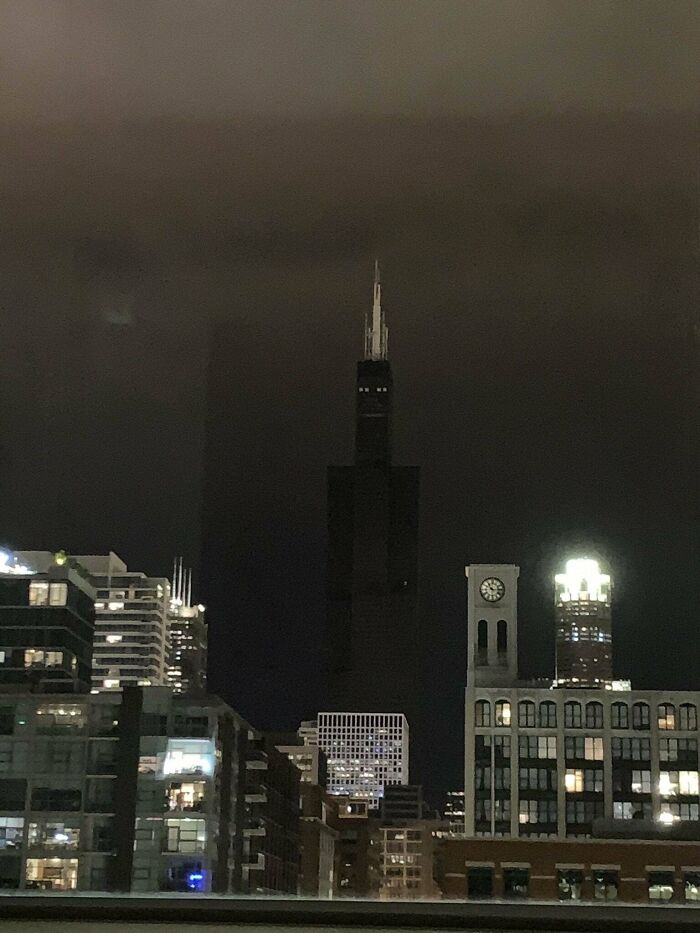 Sears Tower During A Blackout