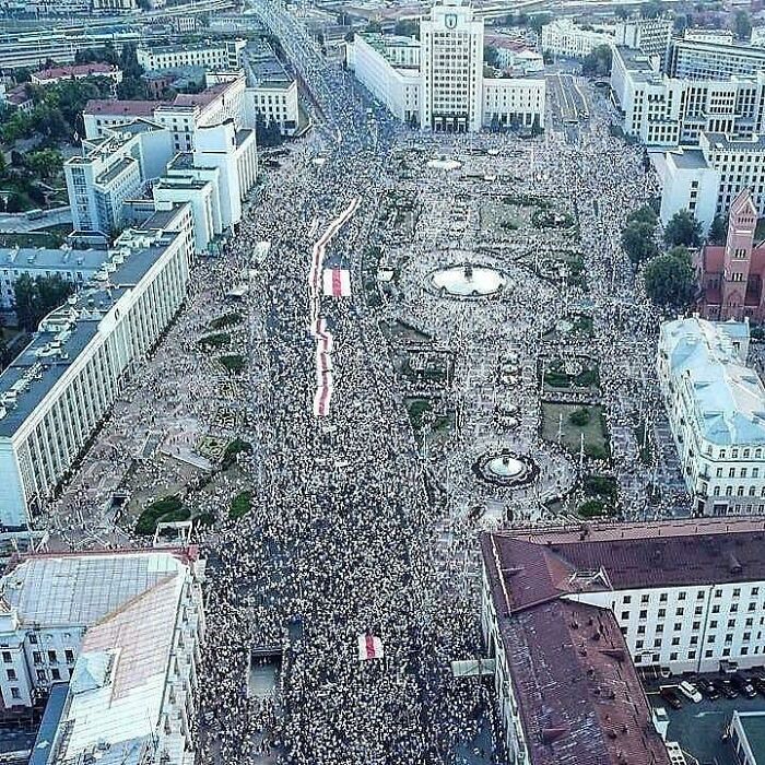 A Rally In Belarus Against The Election Results