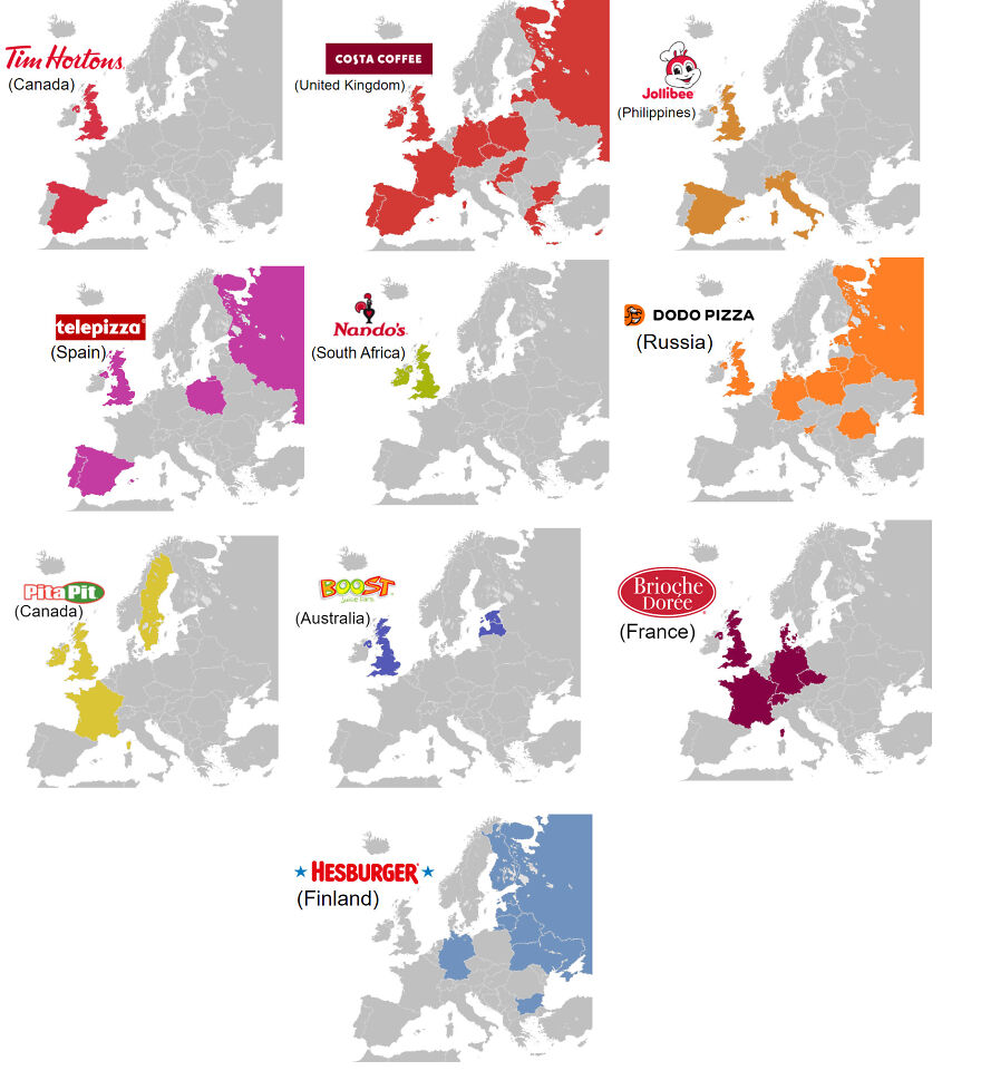 The Biggest Non-US Fast Food Chains In Europe