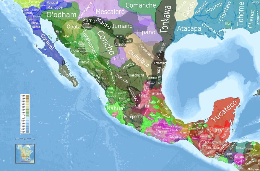A Linguistic Map Of Mexico Before The European Colonization