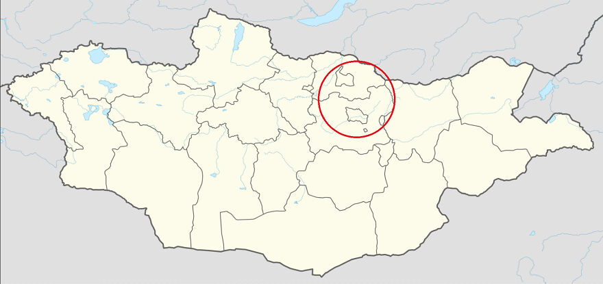 More Than Half Of Mongolias Population Is Within The Red Circle.