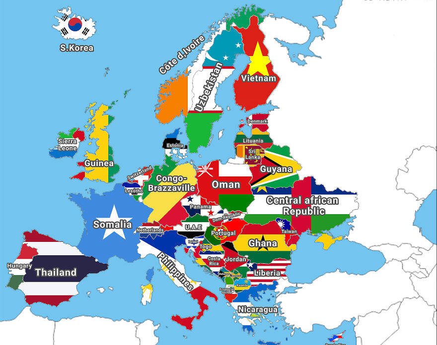 European Countries Compared To Countries Of Similar Size [oc]