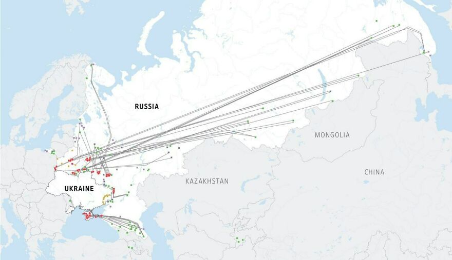 The Wall Street Journal Publishes An Infographic Of The Transfer Of Units Of The Russian Armed Forces To The Western Borders. Mostly Units From The Eastern Regions Of The Russian Federation Are Involved