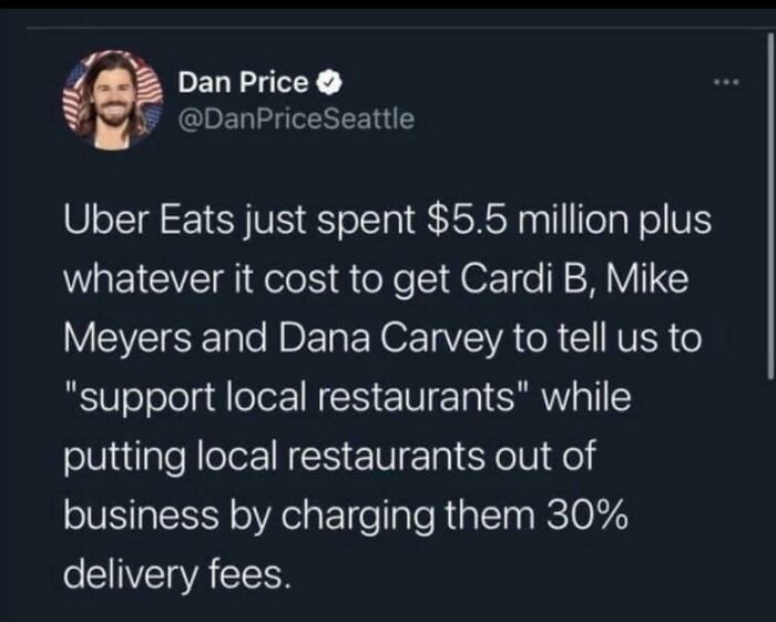 Uber Eats Super Bowl Ad For “Eat Local” Does More Harm Than Good