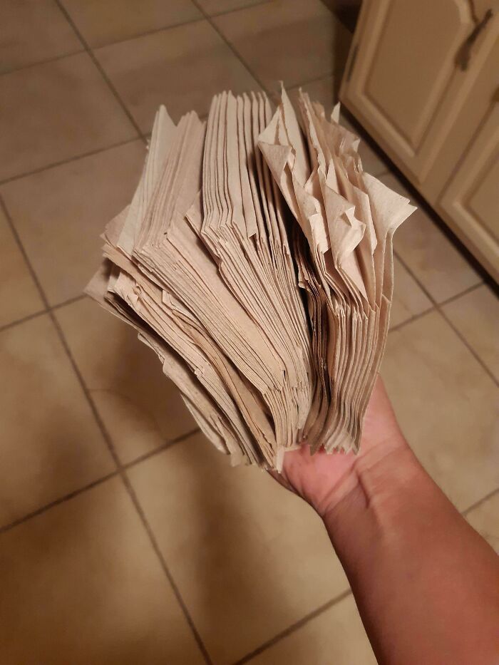 I Saved All The Napkins I Got With My McDonald's Breakfast Meals For One Week