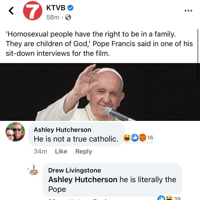 Not A True Catholic!