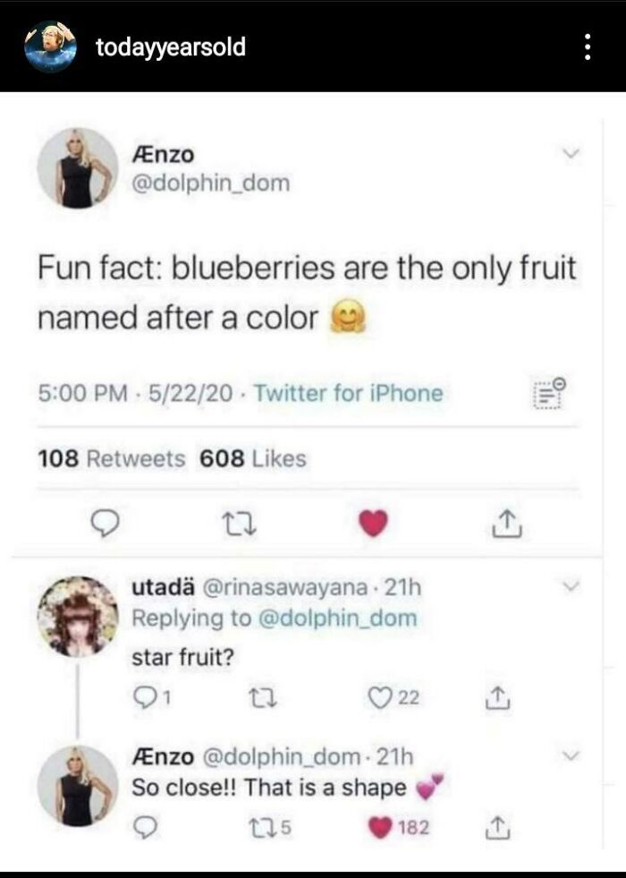 What Fruit Is Named After A Color?