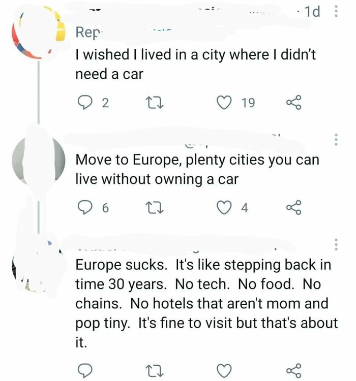 Apparently Europe Has No Food And No "Tech"