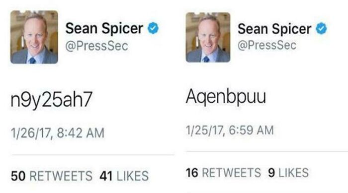 Throwback To When The White House Secretary Posted His Password Publicly 2 Days In A Row