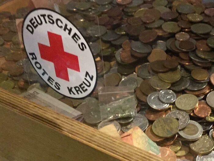 This Baggy Of Weed Inside Of A German Red Cross Donation Box At The Airport