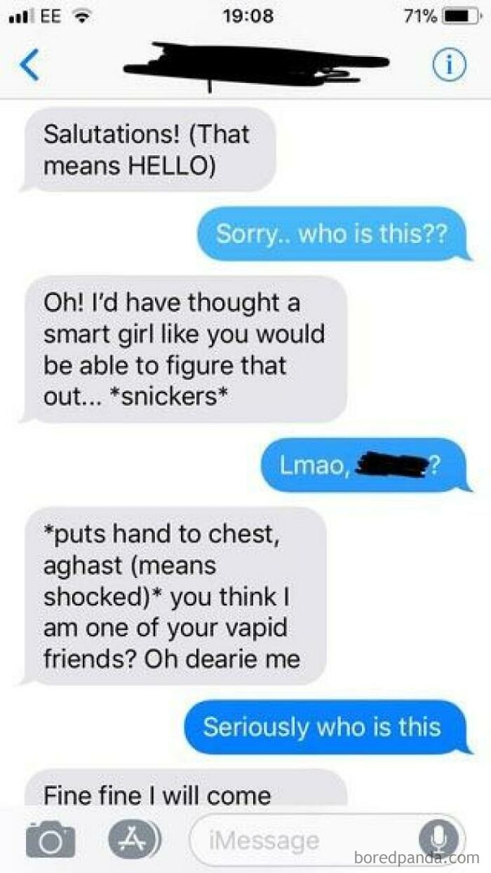 I’m Just Gonna Randomly Text This Person!