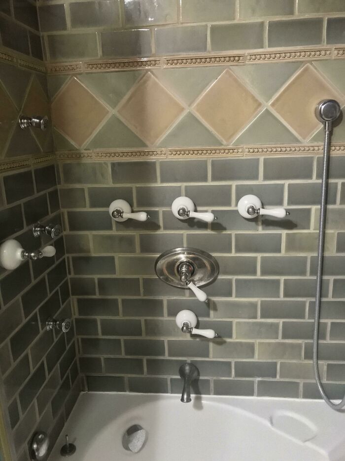 House Sitting For Uncle. Reached The Final Boss Of The Game "Unfamiliar Shower Controls"