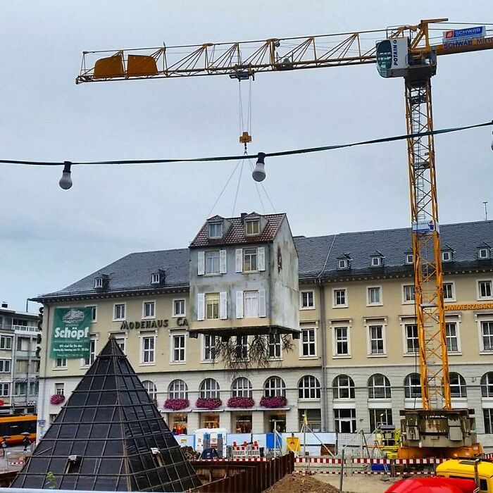 A House Being Moved In Germany