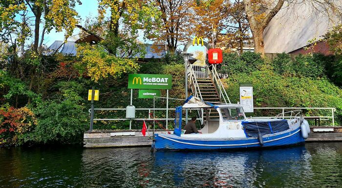 Hamburg, Germany Has A McDonald's Accessible By Boat