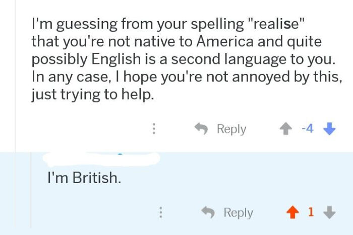 Yes, English Comes From America