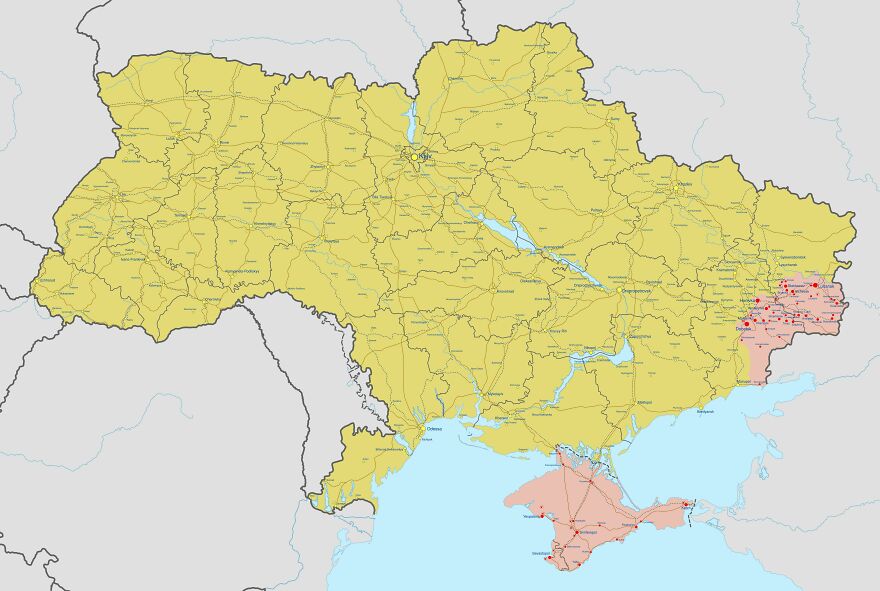 The Current State Of Ukraine At 2/21/22