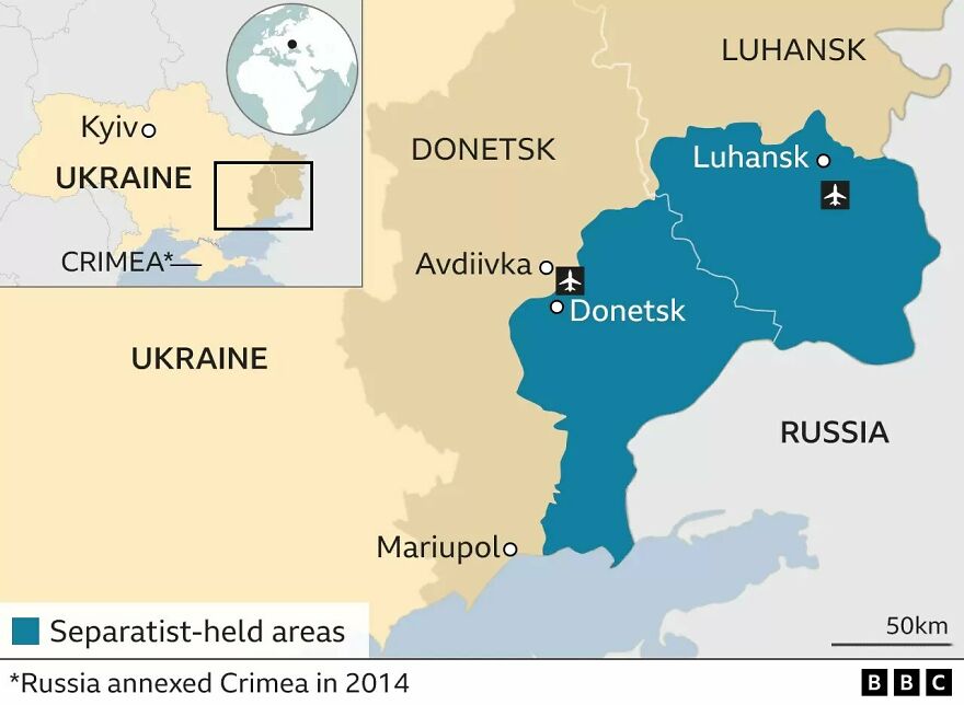 Russia's Recognized “Independent States” In Separatist Regions Of Ukraine By Bbc