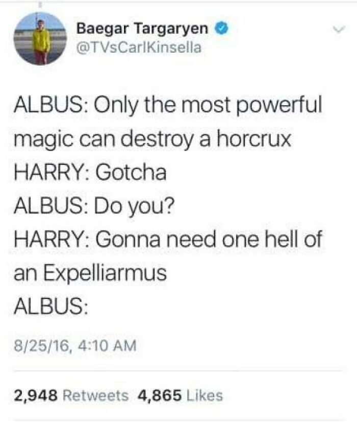 Harry’s Always Using That Expelliarmus