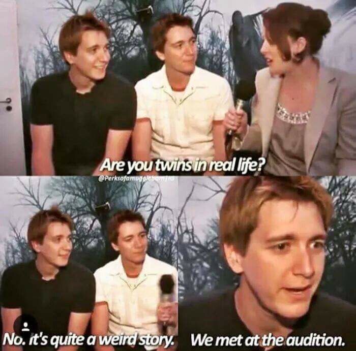 Saw This About The Weasley Bros.; Thought It Was Hilarious