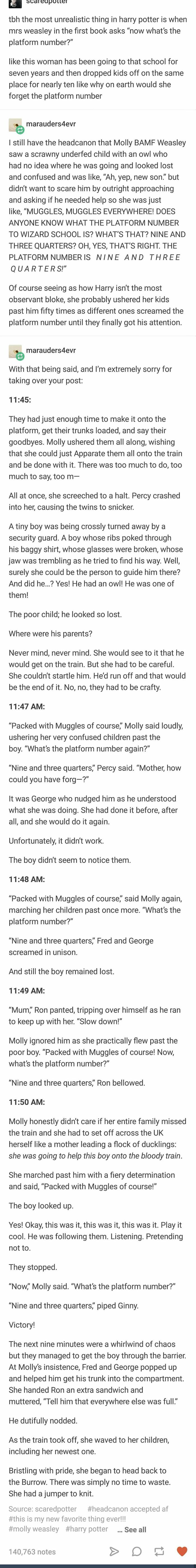 In Case Anyone Is Still Wondering Why Molly Was Asking About The Platform Number