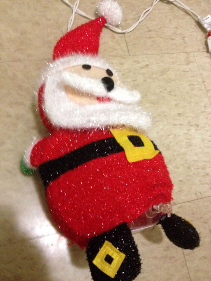 Found Where I Blow Up The Light-Up Santa Claus I Bought
