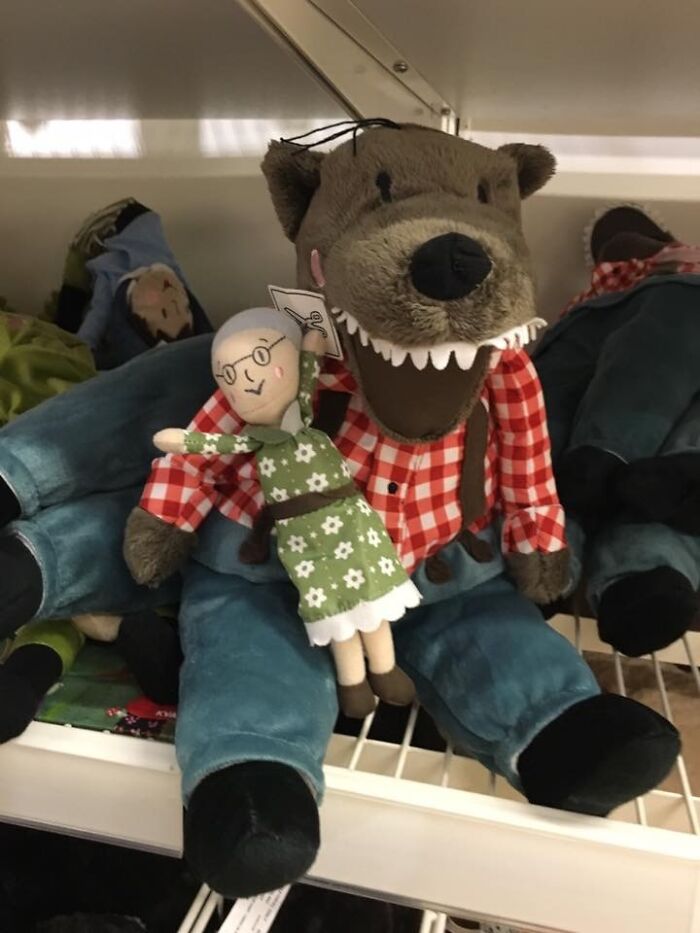IKEA's Big Bad Wolf Toy Comes With A Grandma Doll That Fits In His Stomach