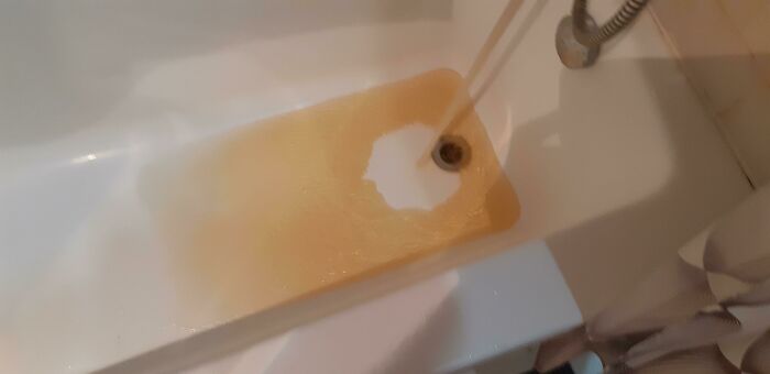The Color Of Hot Water In My Apartment Today