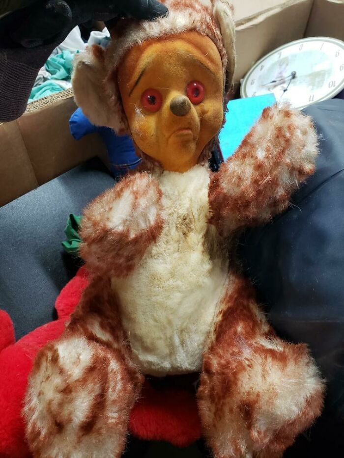 Does Anyone Know What This Creepy Plush Is From, Found In Goodwill Donation