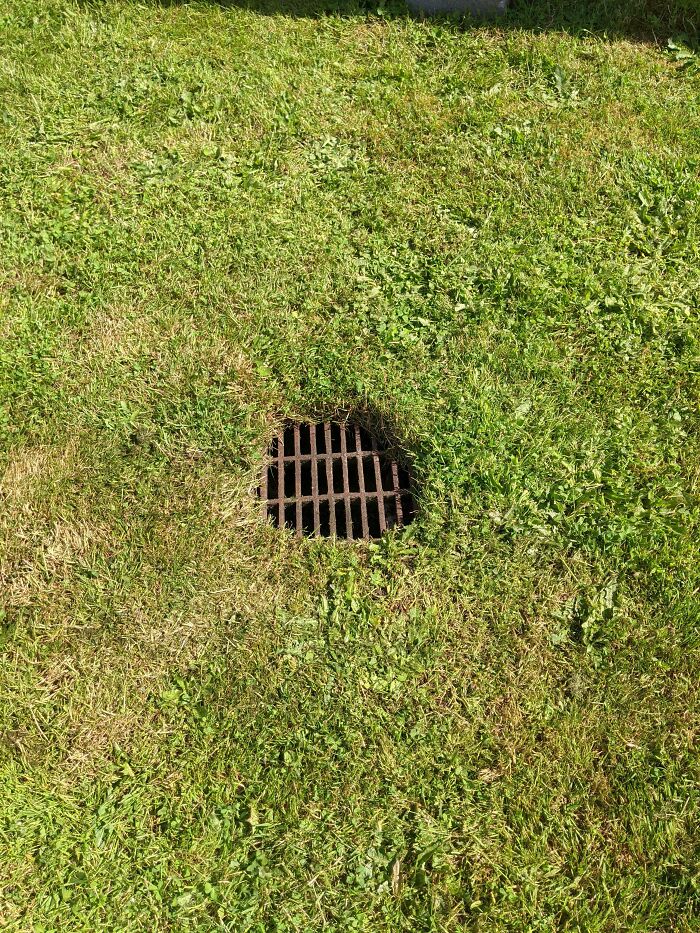 I Am Getting Charged An Extra $22 A Month On My Utility Bill Because The City Has Put A Random Sewer Grate In The Middle Of My Lawn